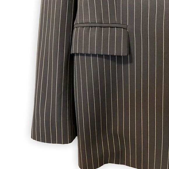 ❤️SOLD❤️Ralph Lauren Purple Label Collection Women's Black Pinstripe Jacket |6| - Picture 10 of 10